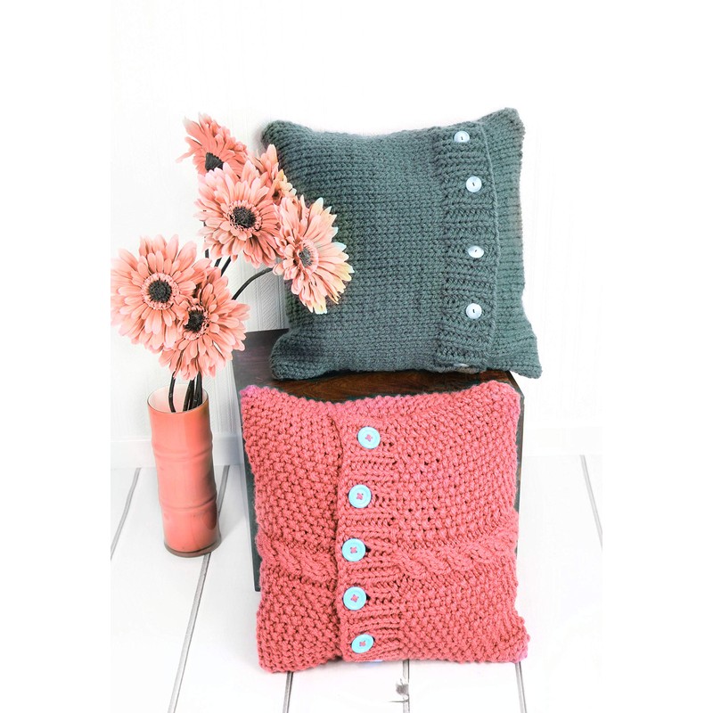 Knitting Pattern for Super Chunky Cushion Covers, Cushion Cover Knitting