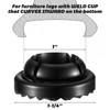 Mifoci 24 Pcs 1" Specialty Wrought Iron Chair Cup Glide