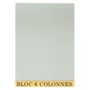 Bloc de Controle Comptable 29,7x21cm - 6 Colonnes - 70