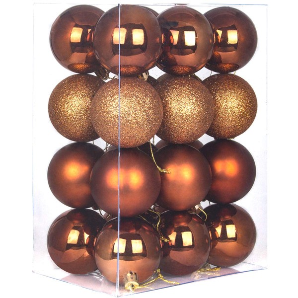 GameXcel 24Pcs Christmas Balls Ornaments for Xmas Tree - Shatterproof