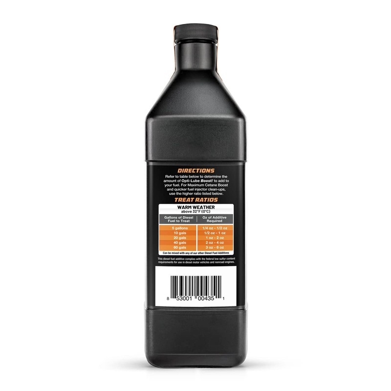 Opti-Lube Boost! Maximum Cetane Formula Diesel Fuel Additive: Quart (2