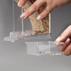 1PC Parrot Feeder Anti-Spill Transparent Bird Food Box Clear Feeding