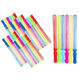 oojami 30 Pack Big Bubble Wands - 14 inches Assortment of Colors Ideal for Party Favors Birthday School Easter Graduation, Bubble Theme Party Value Pack