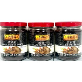 Lee Kum Kee Black Pepper Sauce 8.1 oz ( Pack of 3 )~Exp 9/2025