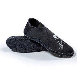 Tilos Dive Boots Neoprene Wetsuit Booties Scuba Diving Booties 1mm for Men Women, Fin Booties Quick-Dry Anti-Slip Water Sports Boots for Surfing Fishing Kayaking Wading and More (Black, Size 7)