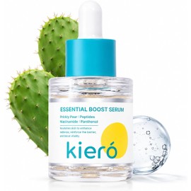 KIERO - Serum Facial Hidratante con Niacinamida y Péptidos - Suero Facial Coreano con Nopal y Pantenol - Luminosidad, Firmeza y Barrera Cutánea - Vegano 30 ml