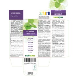 Naturalma Gymnema (Gymnema sylvestre or Marsdenia sylvestris) Leaves Alcohol-Free Mother Tincture Naturalma - Liquid Extract Drops 60 ml - Food Supplement - Vegan