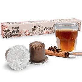 Eastsign's Chai Tea Latte Pods,Chai Tea Capsules for Nespresso, Rich Masala Spice Blend, Compatible with Original Nespresso Machine, Recyclable Single Serve Tea Pods,10ct
