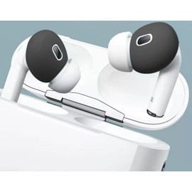 ALXCD Fit in Case Eartips Compatible with AirPods Pro 2 Earbuds 2nd Generation 2022, Anti Slip Silicone Earbuds Covers Ear Tips, Compatible with AirPods Pro 2, 6 Pairs Black White Clear