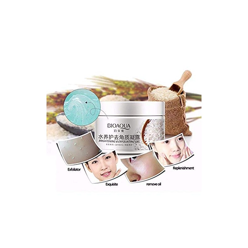 Gel Exfoliante De Arroz Remueve Células Muertas Bioaqua 140gr (2