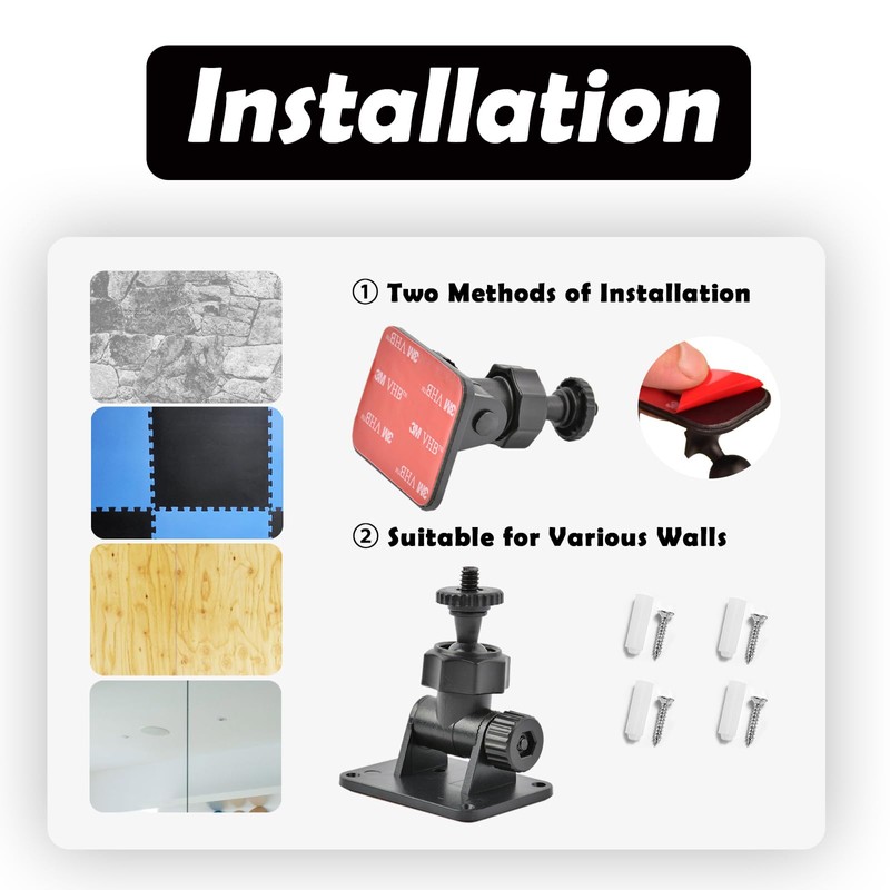 Wall Mount 1/4 Screw Mini Bracket for HTC Vive/Valve Index/Vive