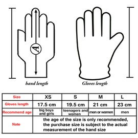 Cooraby 12 Pairs Winter Magic Gloves Stretchy Warm Knit Gloves with Mesh Storage Bag for Men or Women (Black, Length 6.8 Inches)