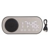 Tatiy Digital Alarm Clock, Portable Radio Alarm Clock Dual Alarm
