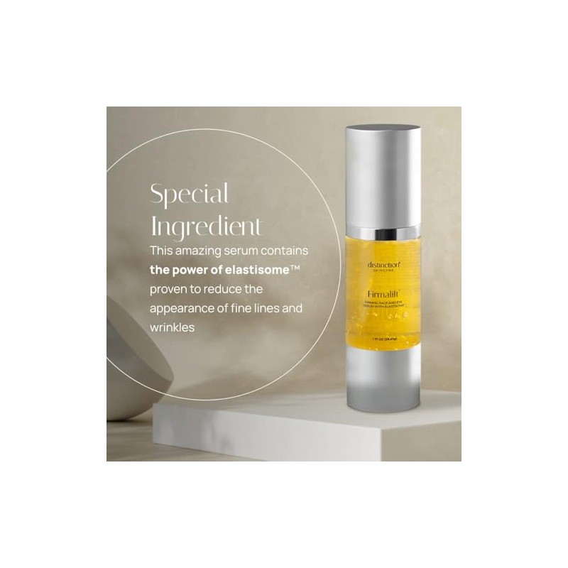 Distinction Anti-Aging Face & Eye Serum with Collagen & Elastisome,