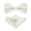 PACGOTH Bow Ties for Men, Men’s Pre-Tie Bow Tie Satin