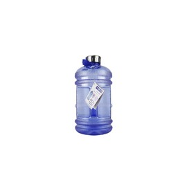 New Wave Enviro Iconic 2.2 Liter BPA Free Water Bottle with Stainless Steel Cap, Integrated Handle for Easy Carrying, Gym and Lifestyle Bottle, 2.2 Liter Capacity, Blue