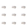 100Pcs CAT6 RJ45 Metal Shielded Connector Safe Reliable Net Shielded