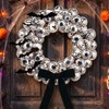 Suncalla 12 Inch Halloween Disco Eyeball Wreath for Front Door