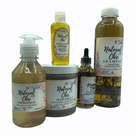 NATURAL CHIC - 5 Step Growth Kit - Dropper - Jelly - Shampoo - Mask - Oil - hydrates - repairs - softens - nourishes - stimulates - restores - revitalizes