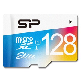 Silicon Power SP128GBSTXBU1V20BT - Memoria MicroSDXC UHS-1 clase 10, Diseño clásico, Multi Color
