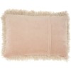 Homeroots 14" X 20" Beige Throw Pillow