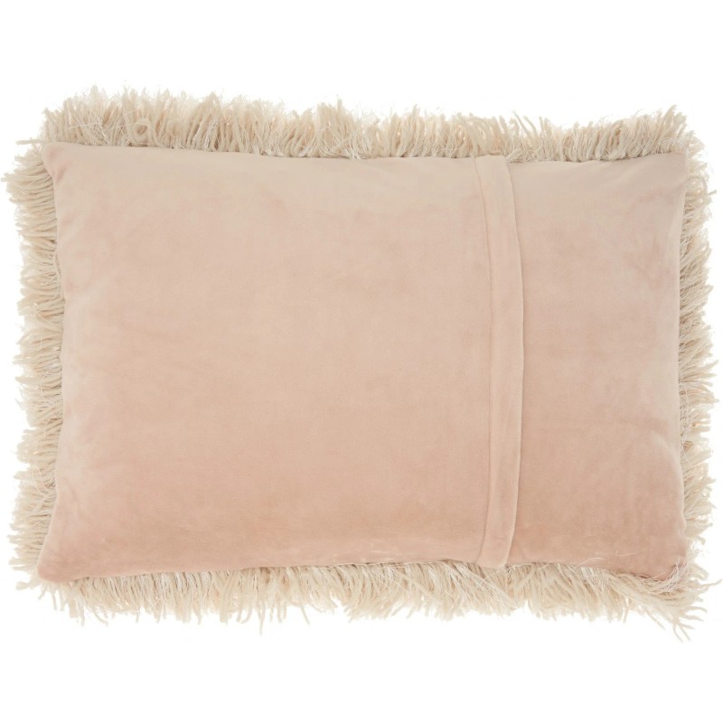 Homeroots 14" X 20" Beige Throw Pillow