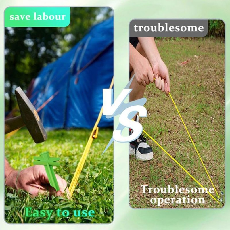 Snblzhef Tent Stakes Wind Tent Stakes No-Drill Installation Camping Gear