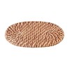 16154 Natural Material Trivet Stylish Rattan Mat Oval Width 5.1