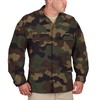 Propper Men's Uniform Ripstop BDU Coat, Woodland, 60% Cotton, 40%