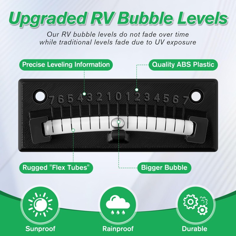 HooLing RV Level Bubble, Graduated Scale Levels for Precision Leveling,
