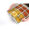 PETINUBE Silicone Freezer Tray, Baby Food Storage Cubes with Clip-On
