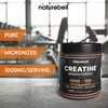 NatureBell 2 Pack Instant Creatine Monohydrate Powder 500g, 5,000mg Per
