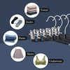 HWAJAN Pants Hangers with Clips for Women 20 Pack Adjustable