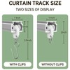 MaKefeile Curtain Tracks Ceiling Wall Mounted Heavy-Duty Curtains Rails Room