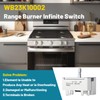 WB23K10002 Range Burner Control Switch for GE 6 Inch Surface
