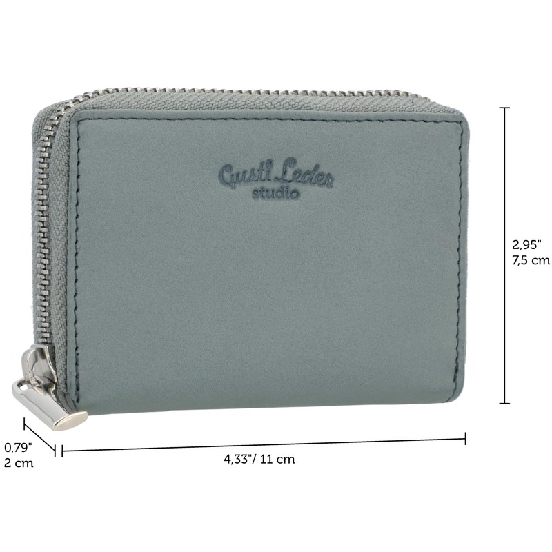 Gusti Abel Unisex Credit Card Wallet, Small Leather Credit Card