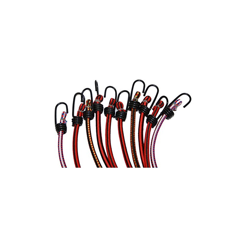 T.W Evans Cordage D8-33 Stretch Cords, 5/16-Inch x 13-Inch, 10-Pack