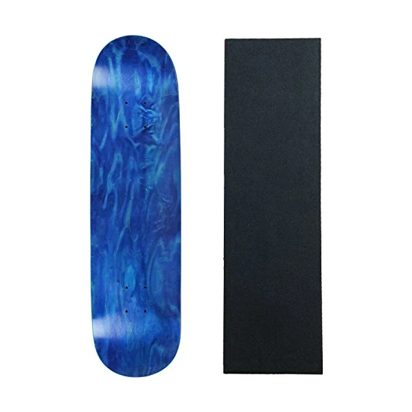 Moose Blank Skateboard Deck - Stained Blue - 8.5" Black