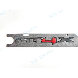 GMC 1PC Gloss Black Red Rear Tailgate AT4X Emblems Badge 2023-2024 GMC Canyon AT4X