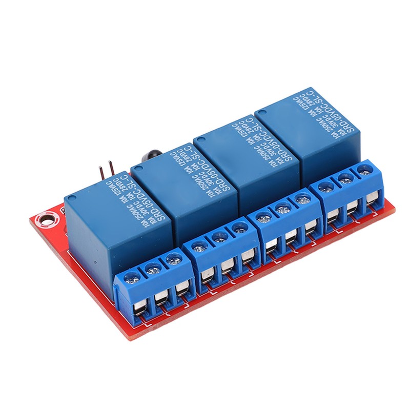 4 Channel Receiving Relay Module 4CH Infrared Remote Transceiver Receiver