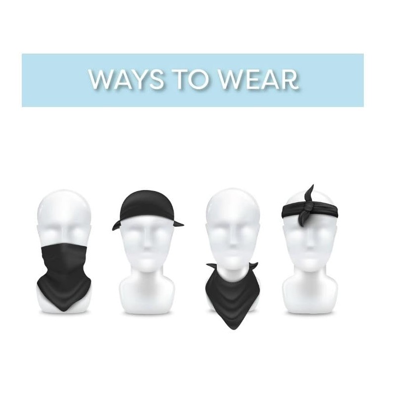 Country Flag Bandana 100% Cotton Square (Ecuador)