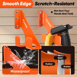 Saker 2025 Upgraded Chainsaw Holder, Heavy Duty Chainsaw Hanger,Wall Mount Hanger for Chainsaw Storage,Garage Organization Shed Chainsaw Rack，Suitable for Stihl Chainsaws and Husqvarna Chainsaws