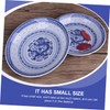 BESPORTBLE Sturdy and Strong Ceramic Plate Chinese Dragon Pattern Decorative