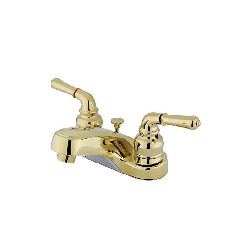 Kingston Brass KB252B 4-Inch Magellan Twin Lever Handle Centerset Lavatory