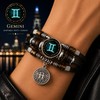 Starry Sky Zodiac Luminous Leather Bracelet for Men & Women