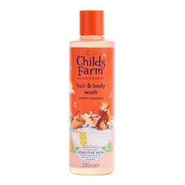 Childs Farm Kids Hair & Body Wash, Sweet Orange | Tear-free, Gently Cleanses | Suitable for Dry, Sensitive & Eczema-prone Skin, 250ml