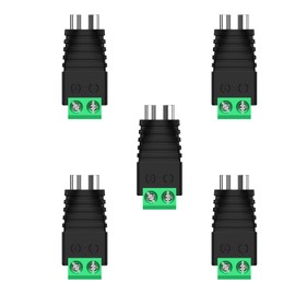 RCA Adapter Connection, tunghey Phono RCA Female Jack to AV Screw Terminal Audio Video Connector Speaker Wire to RCA Adapter (RCA Female)