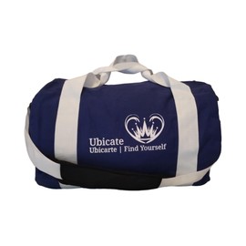 My Bag, 1980's retro gym duffle bag, Blue 100% cotton canvas: 18"L x 12" W x 12" H, Switch between hand-carrying, shoulder strap, and backpack mode Can withstand years of abuse, padded shoulder strap.