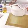 Trophable Placemats Set of 6, Table Placemats Heat Resistant Woven