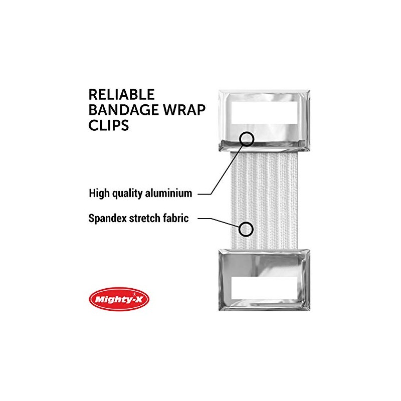 Clips elásticos para vendaje – Paquete de 30 clips para